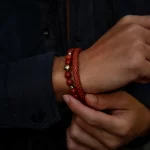 Gold Red Jasper Chakra Bracelet