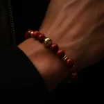 Gold Red Jasper Chakra Bracelet